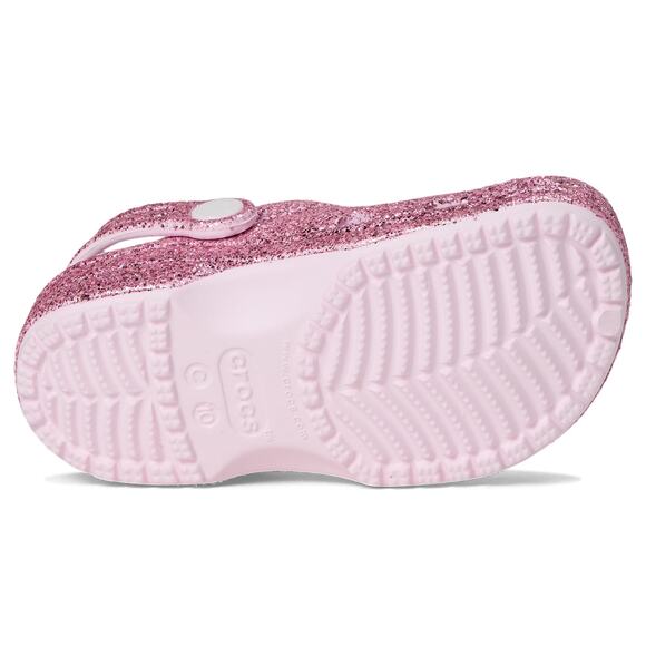 NWT Crocs Kids Classic Glitter Clogs – Pink Milk, Comfortable & Fun Shoes, 13 US - Picture 6 of 6